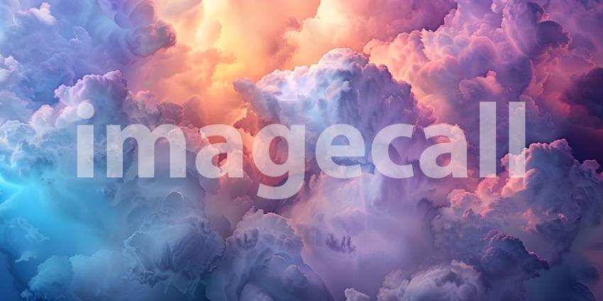 Colorful Clouds Background - Ai Generated