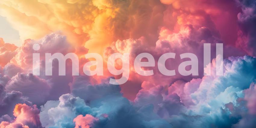 Colorful Clouds Background - Ai Generated