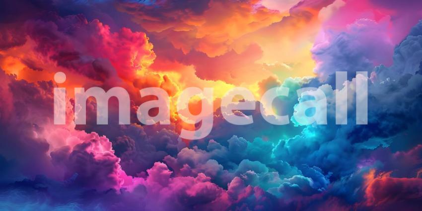 Colorful Clouds Background - Ai Generated