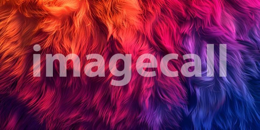 Colorful fur texture pattern background - Ai Generated