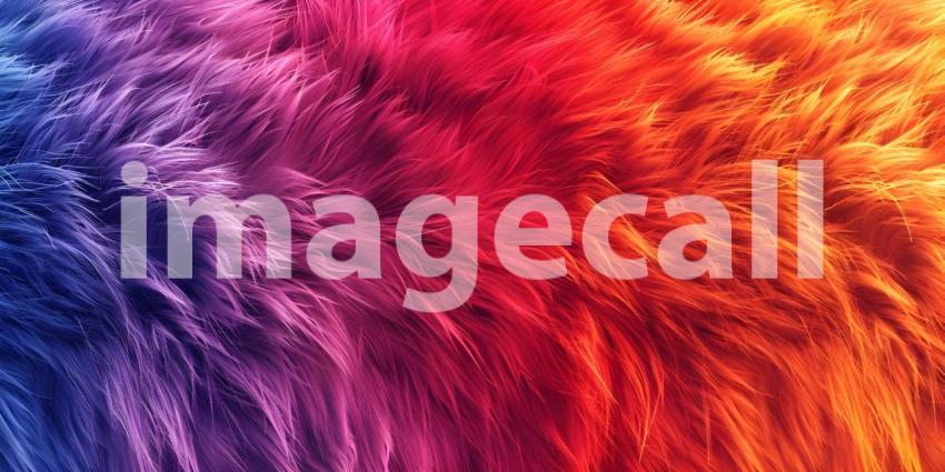 Colorful fur texture pattern background - Ai Generated