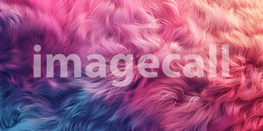 Colorful fur texture pattern background - Ai Generated