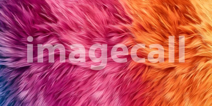 Colorful fur texture pattern background - Ai Generated