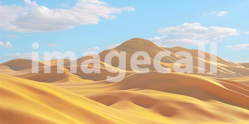 Beautiful Desert sand dune background - Ai Generated