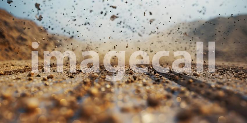 Dirt road texture background - Ai Generated