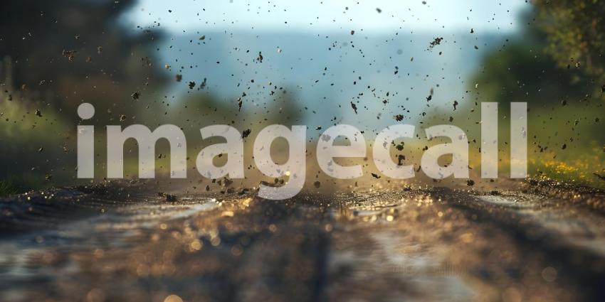 Dirt road texture background - Ai Generated