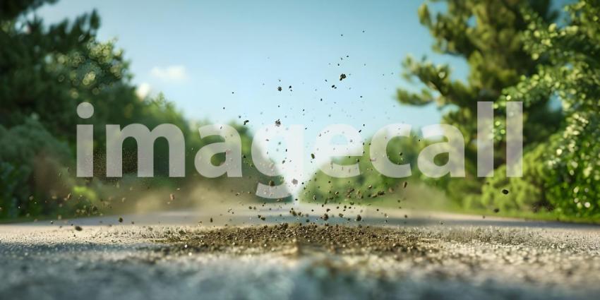 Dirt road texture background - Ai Generated