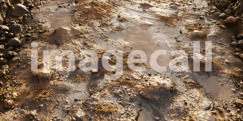 Dirt road texture background - Ai Generated