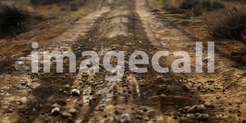 Dirt road texture background - Ai Generated