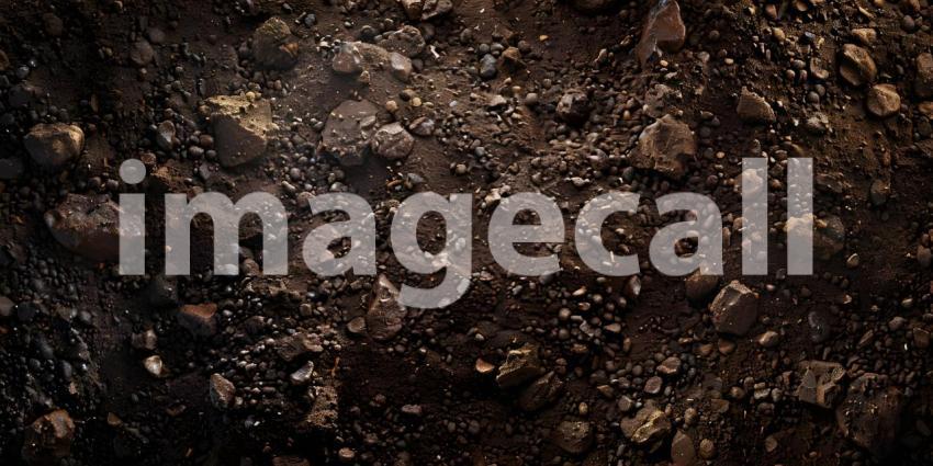 Earth dirt texture of brown mud background - Ai Generated