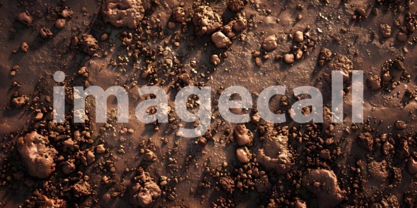Earth dirt texture of brown mud background - Ai Generated