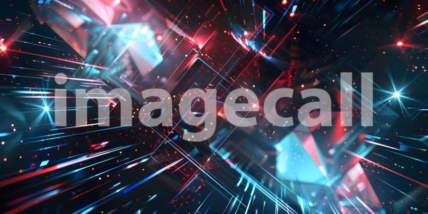 Abstract Digital Futuristic Background - Ai Generated