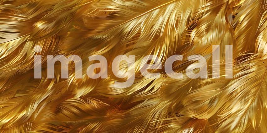 Luxury Gold feathers background - Ai Generated