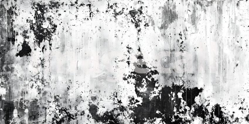 Grunge Texture Background Black and White - Ai Generated
