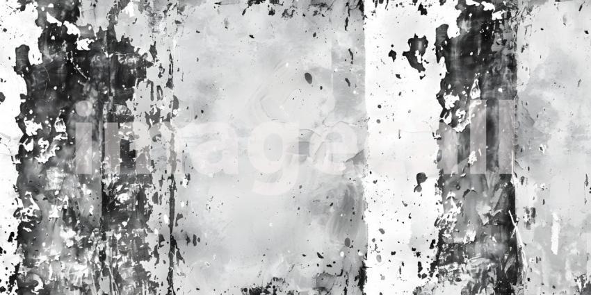 Grunge Texture Background Black and White - Ai Generated