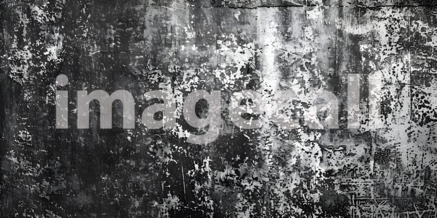 Grunge Texture Background Black and White - Ai Generated