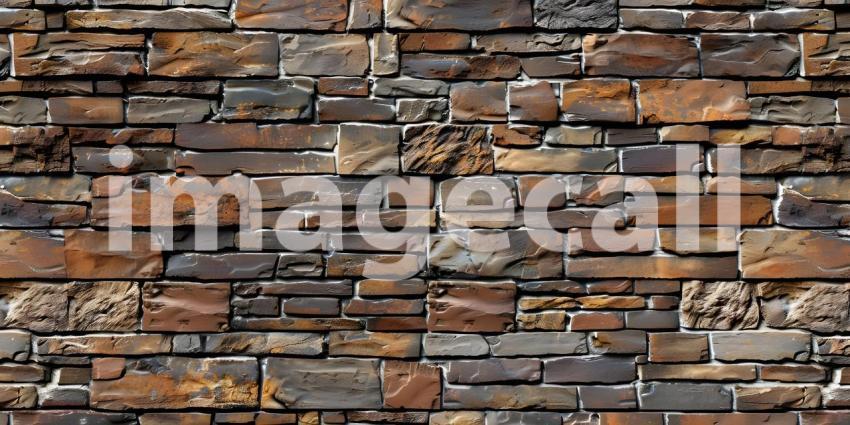 Luxury Brick Wall Background - Ai Generated