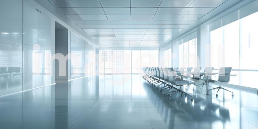 Modern Empty meeting room in office background - Ai Generated