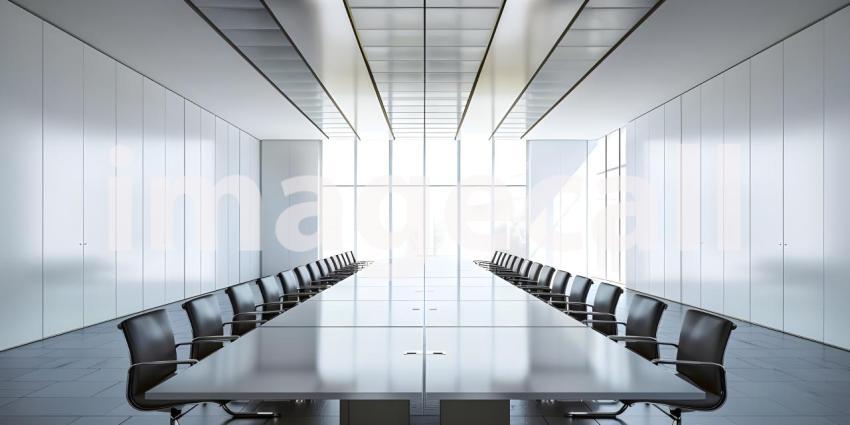 Modern Empty meeting room in office background - Ai Generated