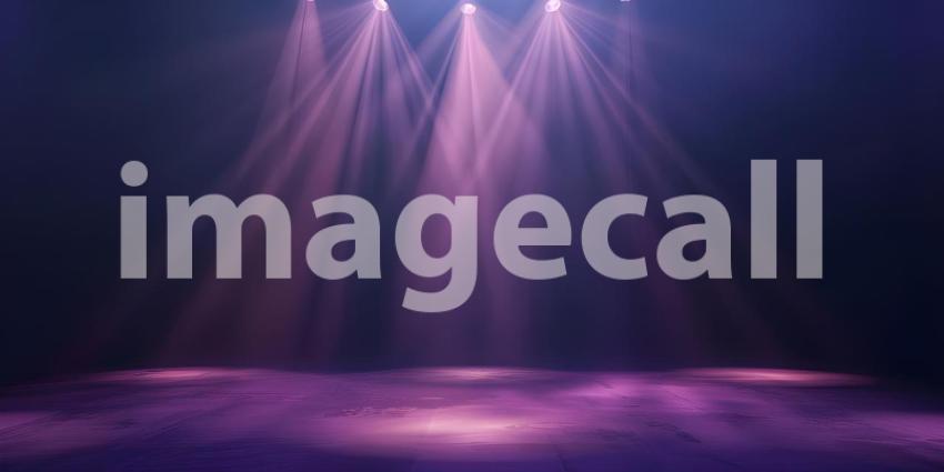 Stage light background with spotlight illuminated the stage background - Ai Generated