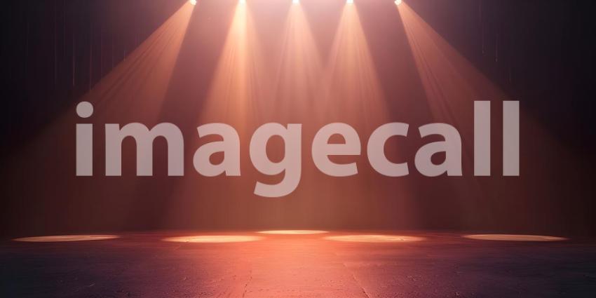 Stage light background with spotlight illuminated the stage background - Ai Generated