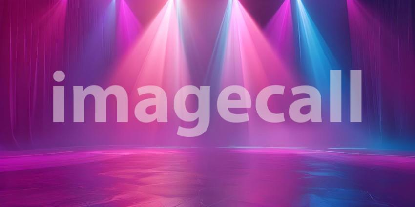 Stage light background with spotlight illuminated the stage background - Ai Generated