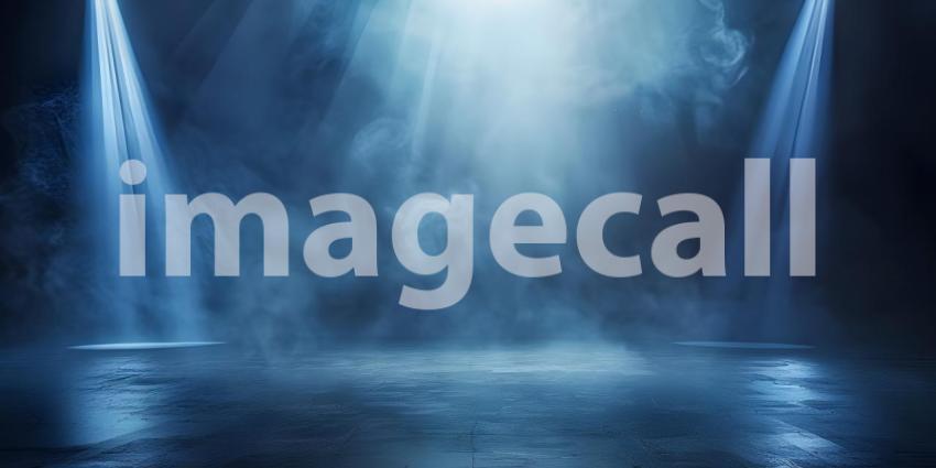 Stage light background with spotlight illuminated the stage background - Ai Generated