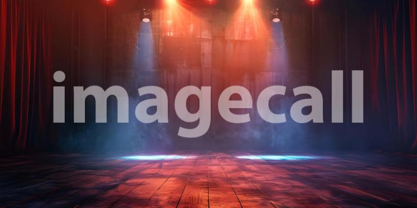 Theater stage light background background - Ai Generated