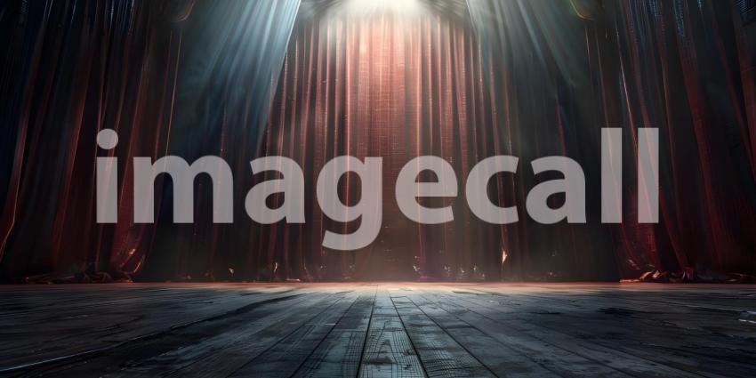 Theater stage light background background - Ai Generated