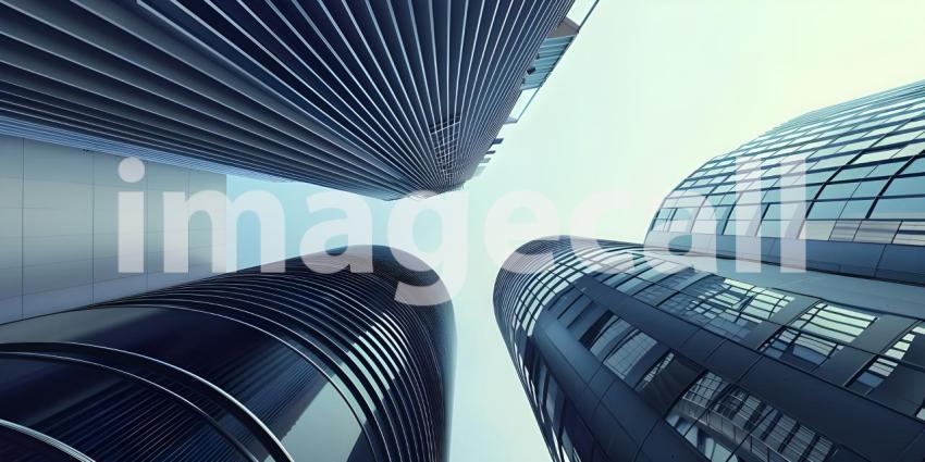 Ventilation systems in modern architecture building background - Ai Generated