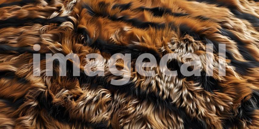 Tiger Fur texture background - Ai Generated