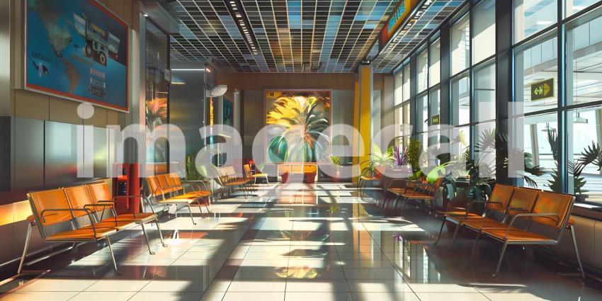 Comfortable Rest Areas for Tourists background - Ai Generated