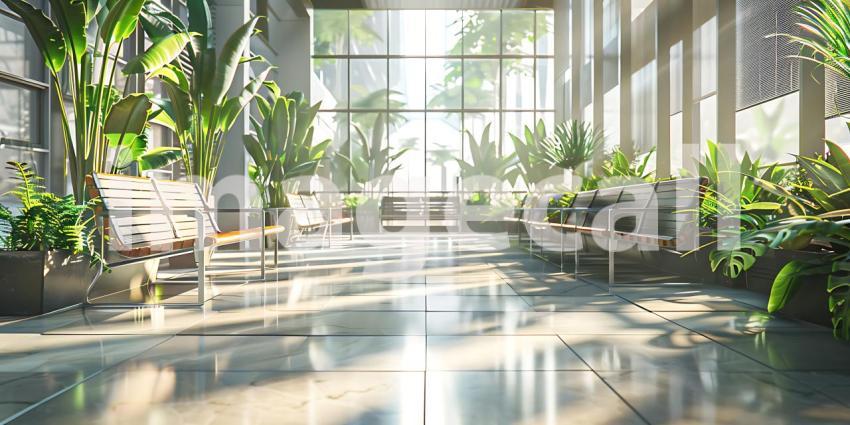 Comfortable Rest Areas for Tourists background - Ai Generated