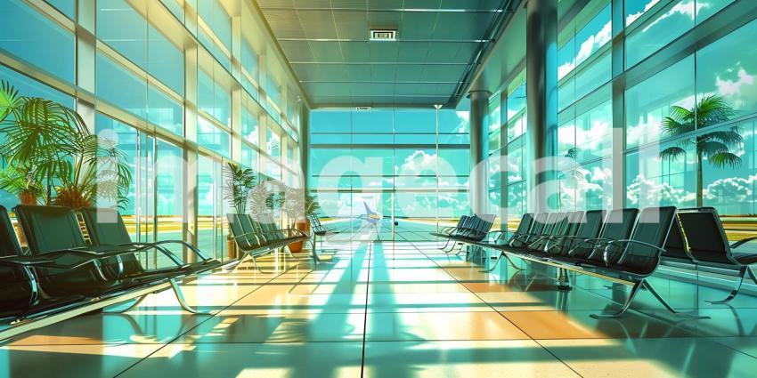 Comfortable Rest Areas for Tourists background - Ai Generated