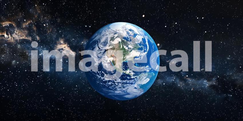 Digital Planet Earth background - Ai Generated