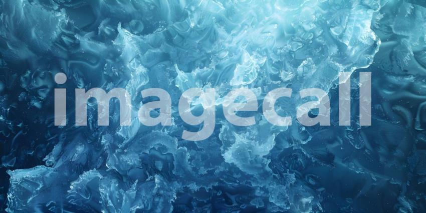 Ice texture from ice cave background - Ai Generated