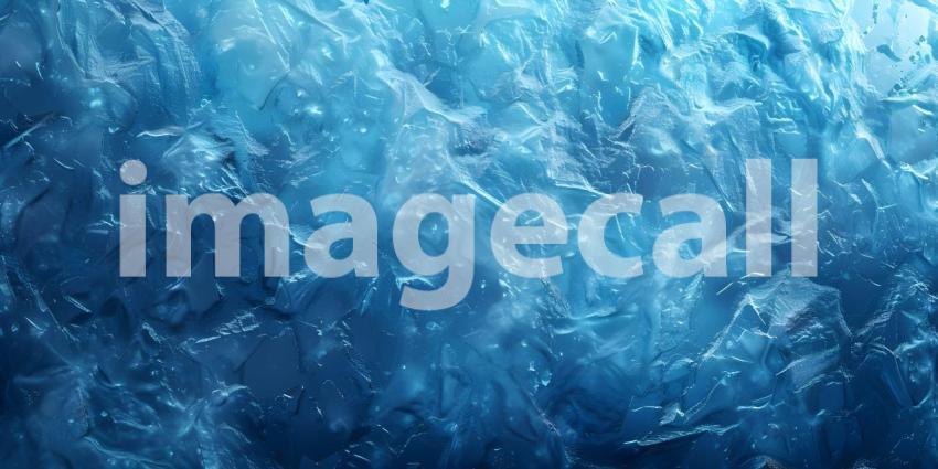 Ice texture from ice cave background - Ai Generated
