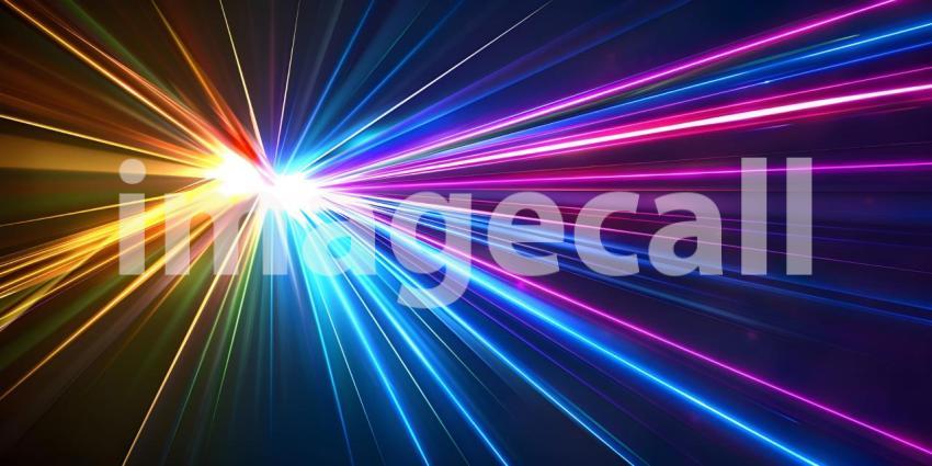 Laser beam rays background - Ai Generated