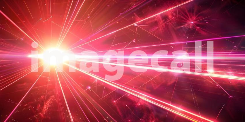 Laser beam rays background - Ai Generated