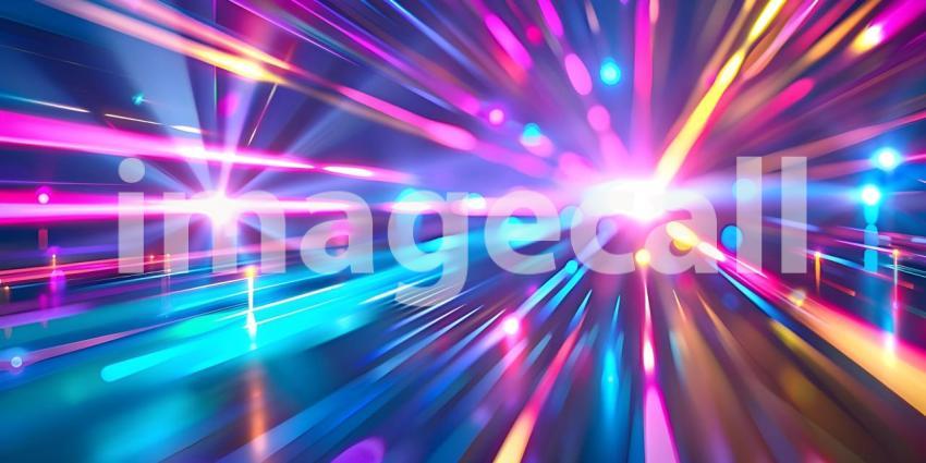 Laser beam rays background - Ai Generated