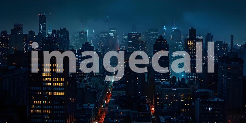 Night Skyline background - Ai Generated