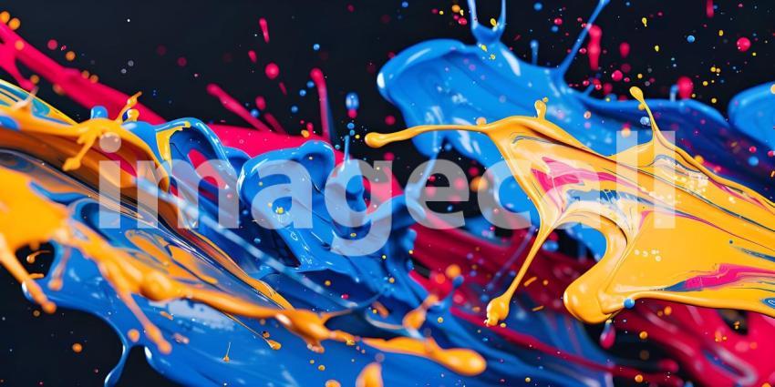 Paint splashes background - Ai Generated