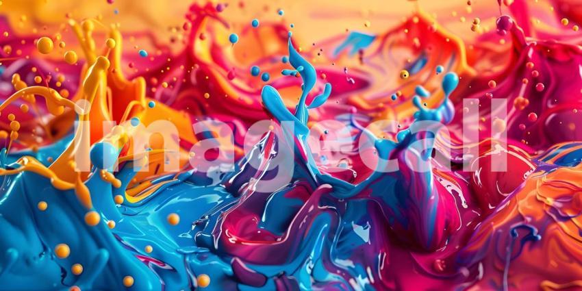 Paint splashes background - Ai Generated