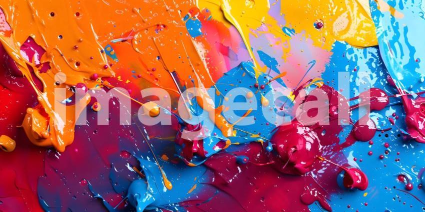 Paint splashes background - Ai Generated