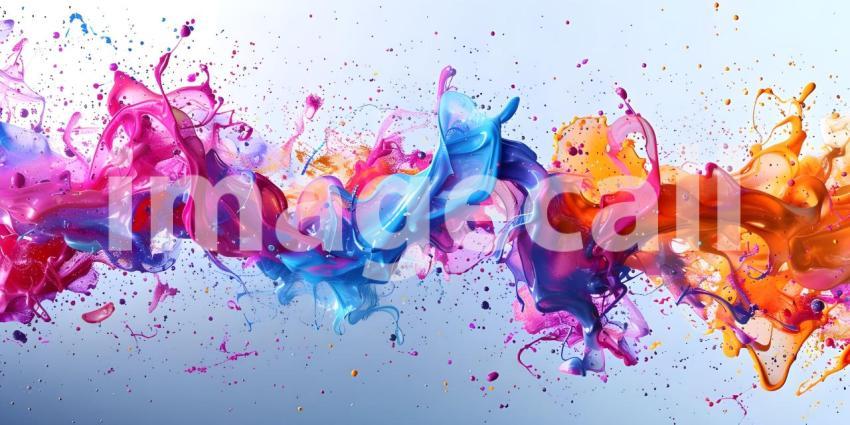 Paint splashes background - Ai Generated