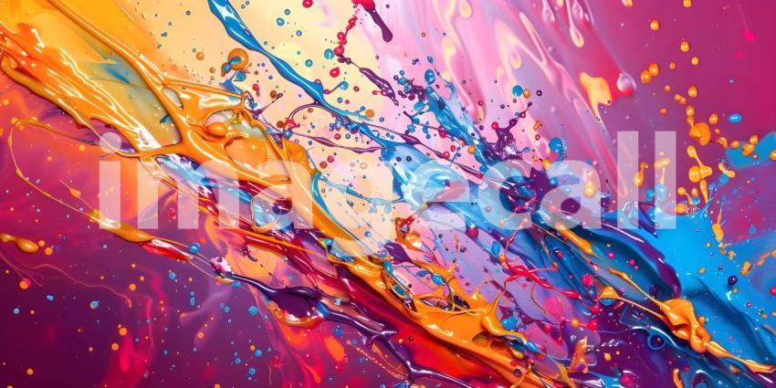 Paint splashes background - Ai Generated