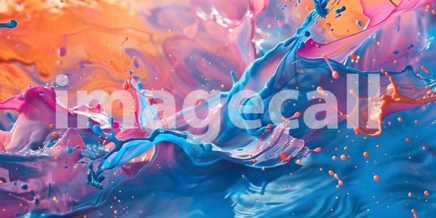 Paint splashes background - Ai Generated