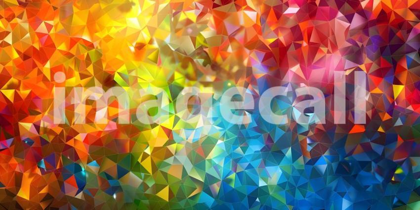 Polygonal mosaic abstract background - Ai Generated