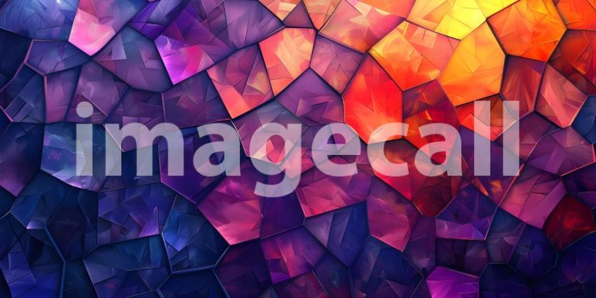 Polygonal mosaic abstract background - Ai Generated