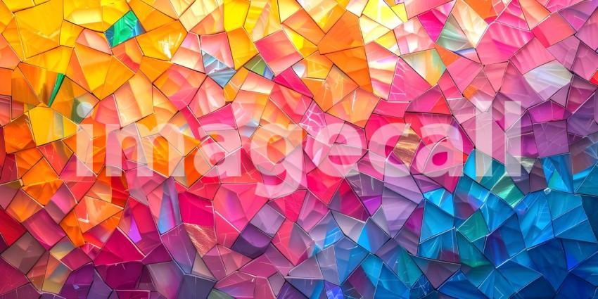 Polygonal mosaic abstract background - Ai Generated